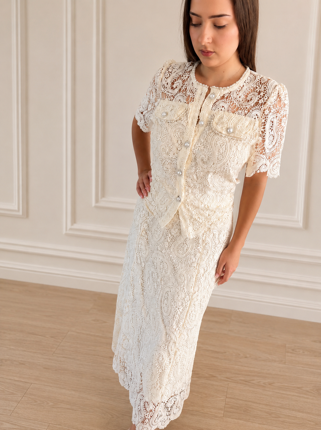 Pearl Lace Set