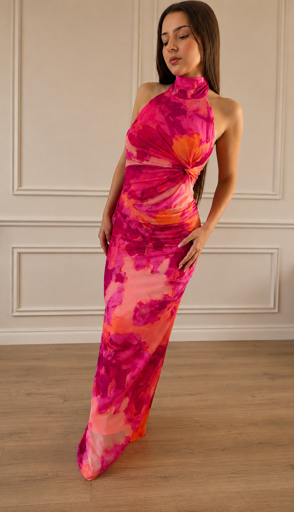 Open Back Maxi Dress
