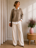 Premium Wool & Cashmere Cardigan – Caramel