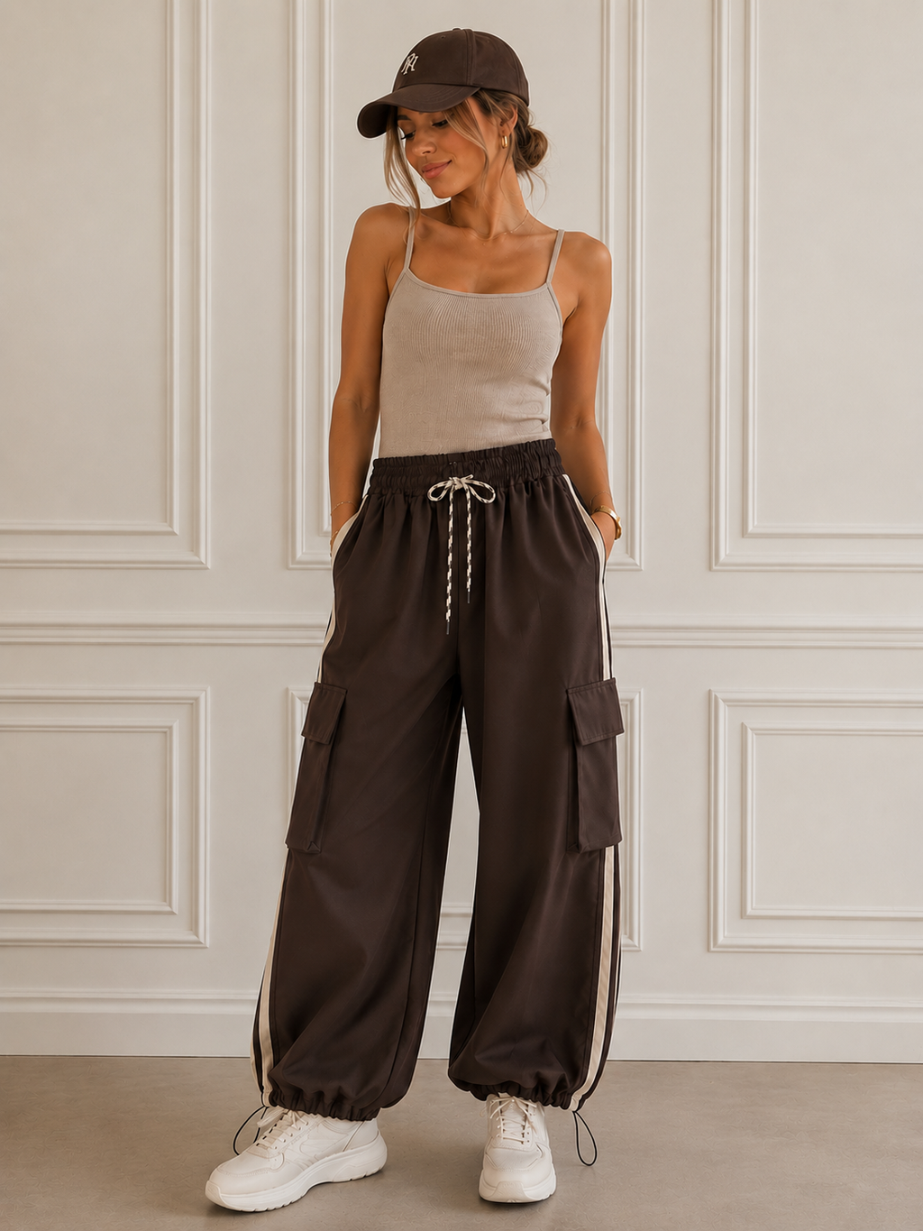 Lumina Cargo Pants – Chocolate