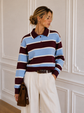 Jean Louis Françoise Striped Polo Sweater