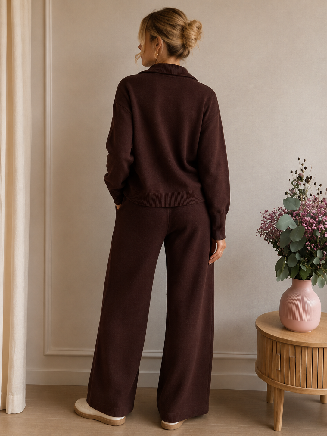 Arines Two-Piece Set – Dark Chocolate