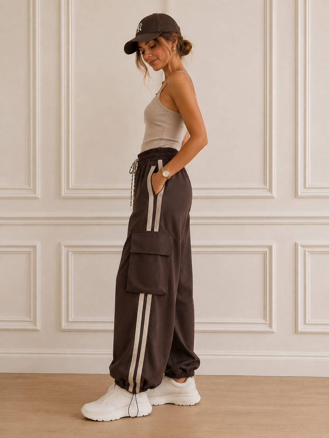 Lumina Cargo Pants – Chocolate