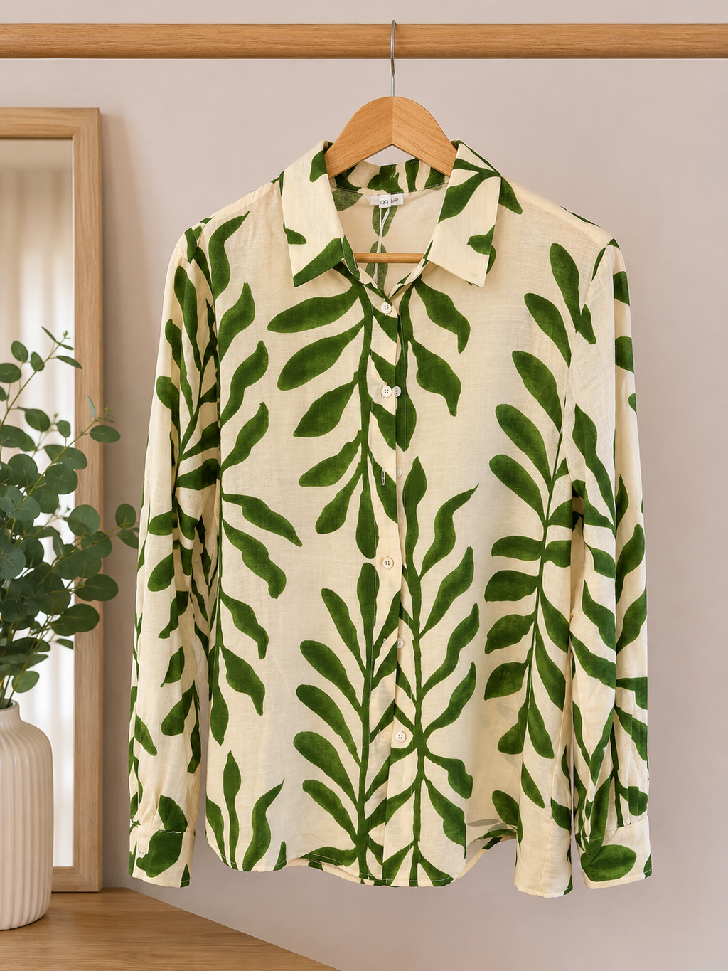 Leaf Print Co-ord Set – 82% Viscose