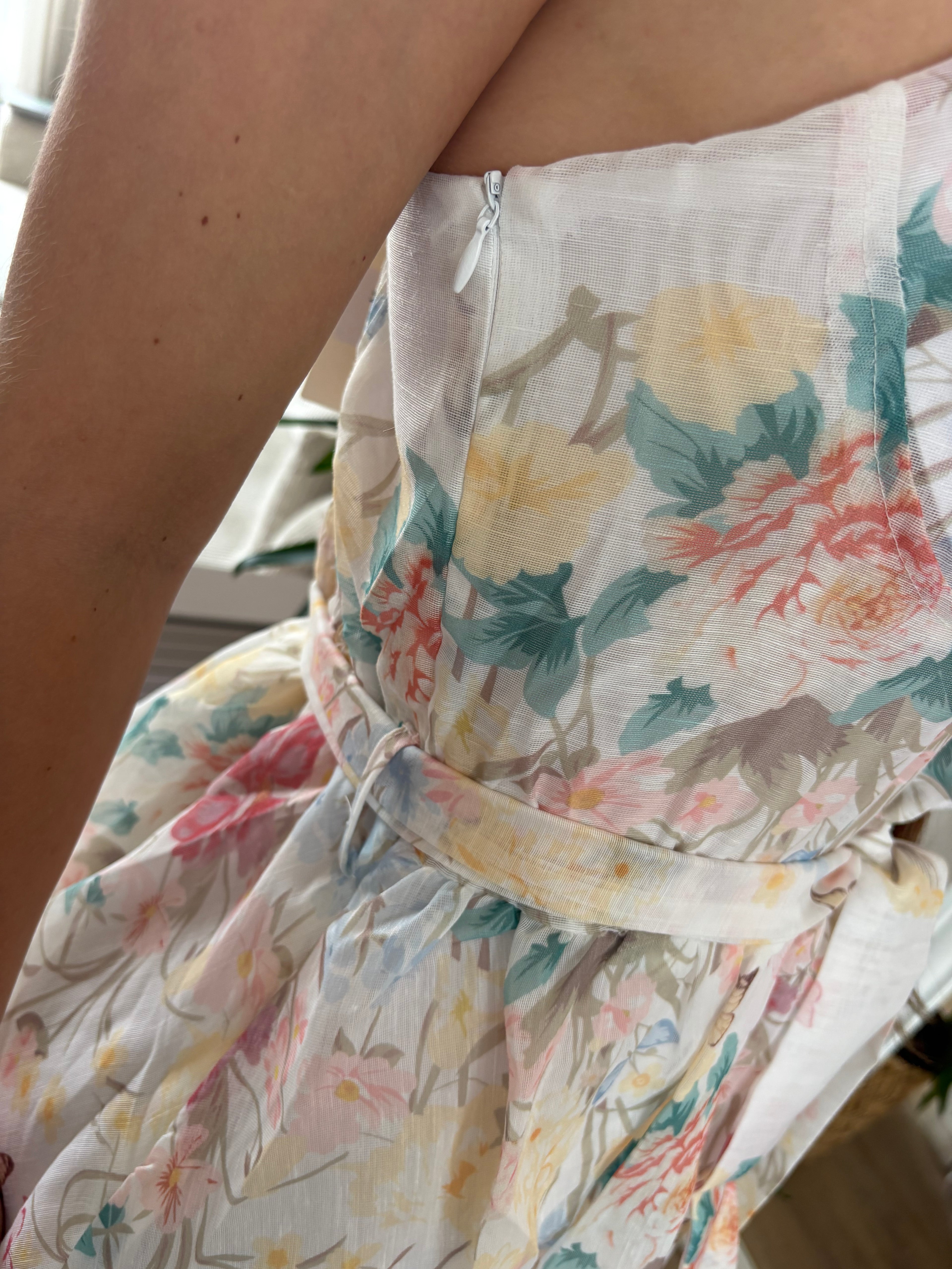 Floral Linen Maxi Dress