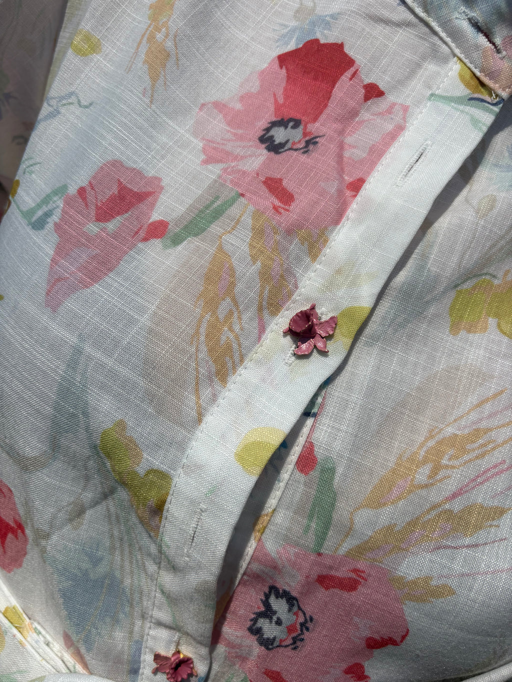 Floral Linen Dress