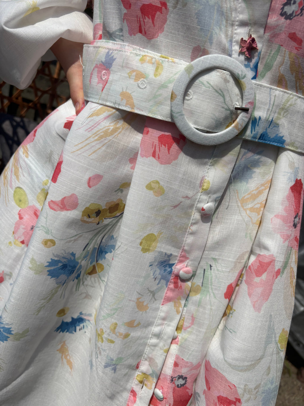 Floral Linen Dress