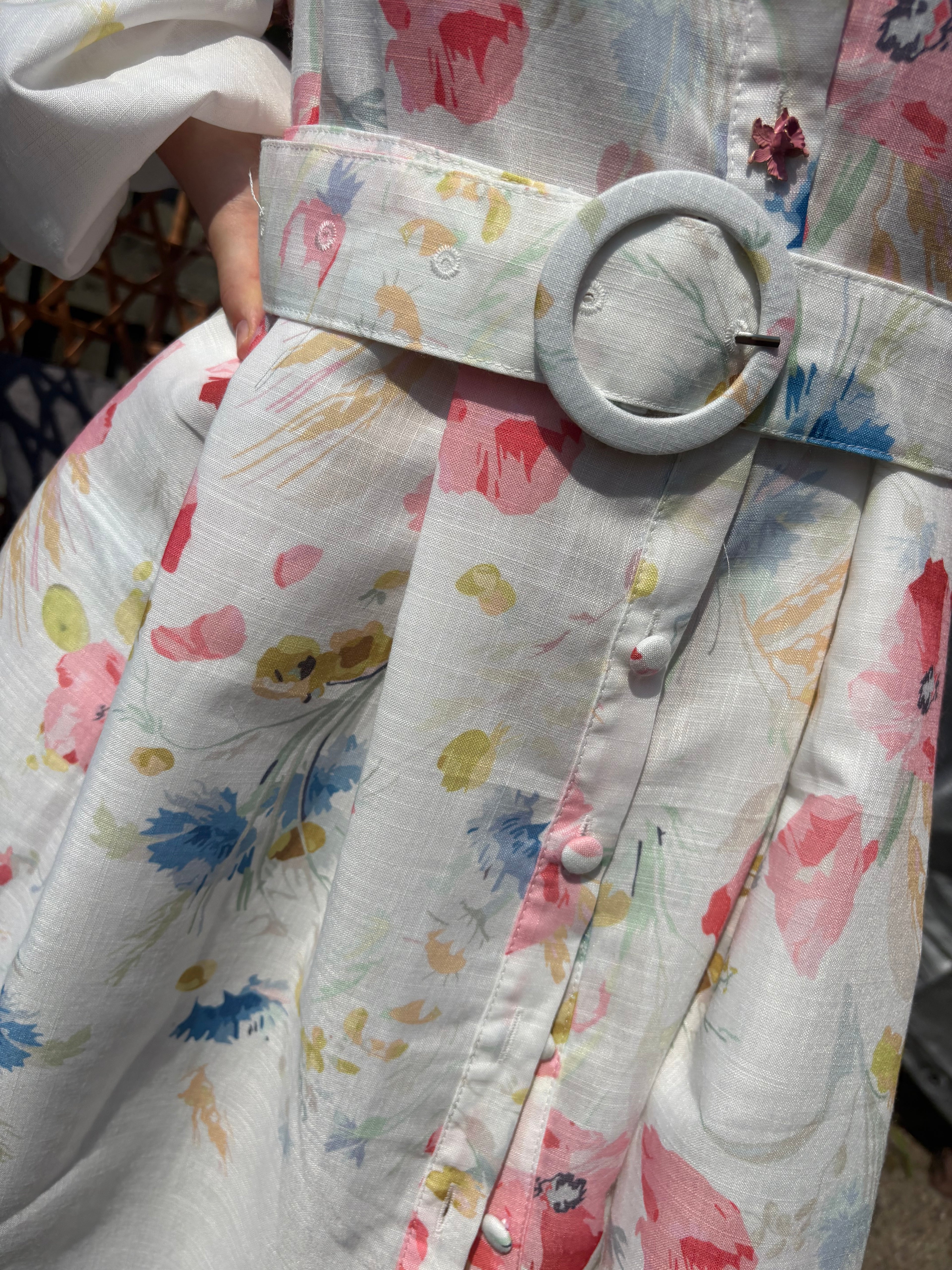 Floral Linen Dress