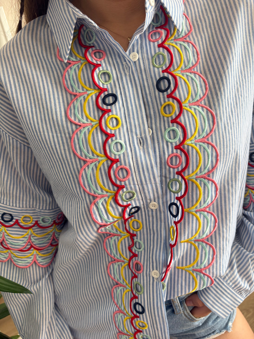 Embroidered Cotton Shirt