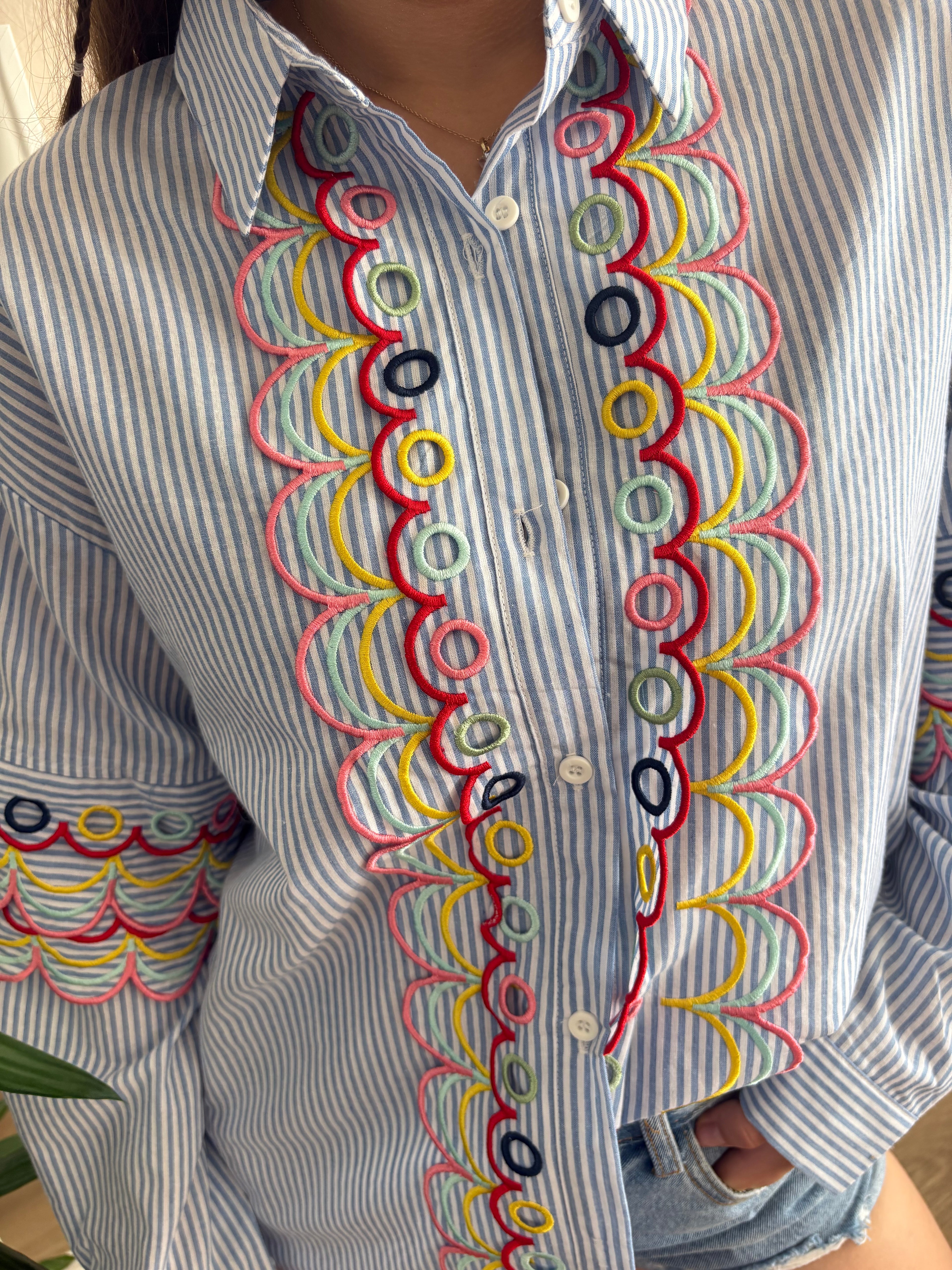 Embroidered Cotton Shirt