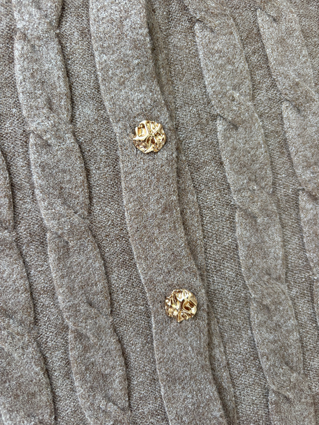 Cable Knit Cardigan – Mocha
