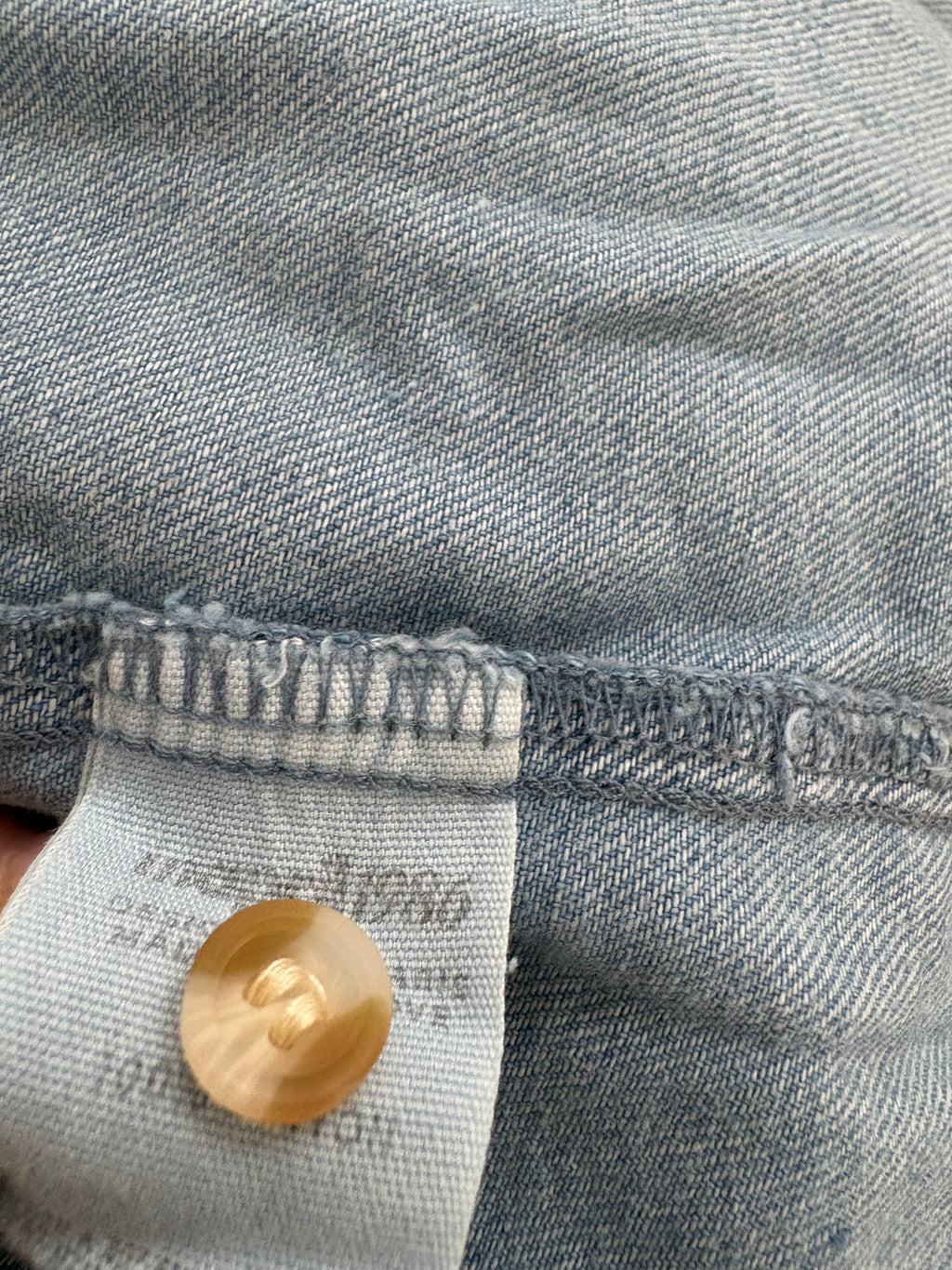 Denim Ruffle Shirt
