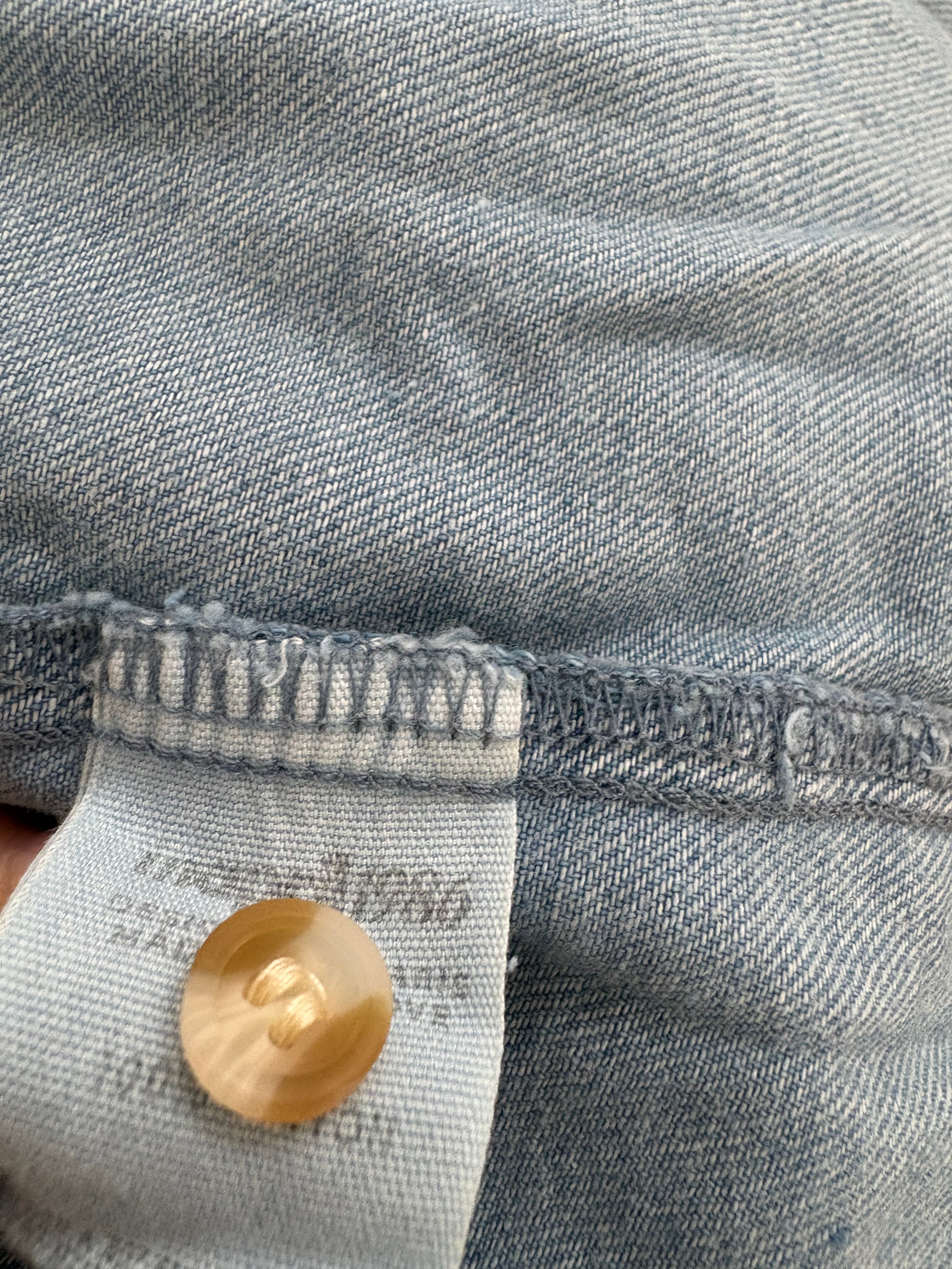 Denim Ruffle Shirt