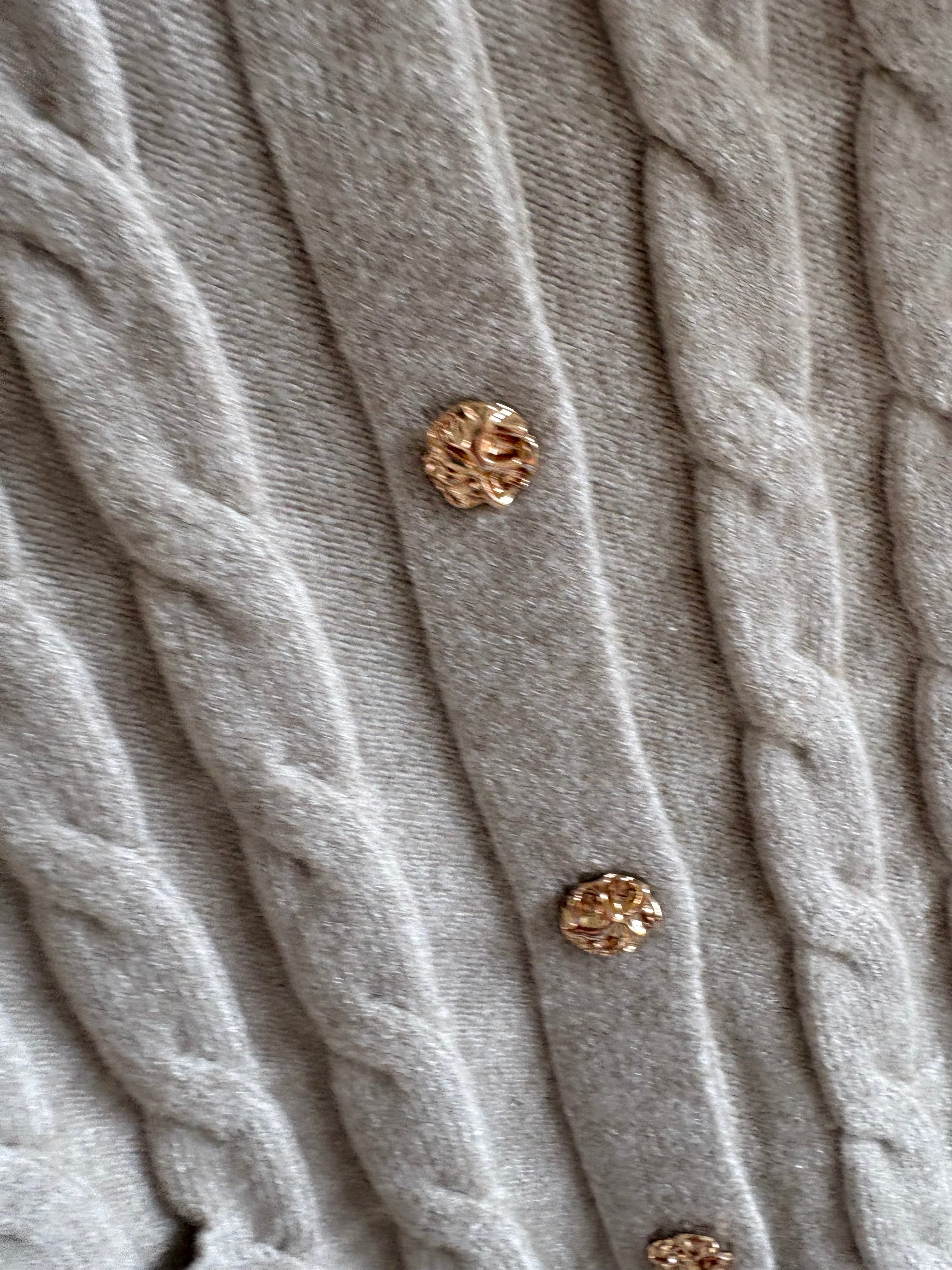 Cable Knit Cardigan – Beige