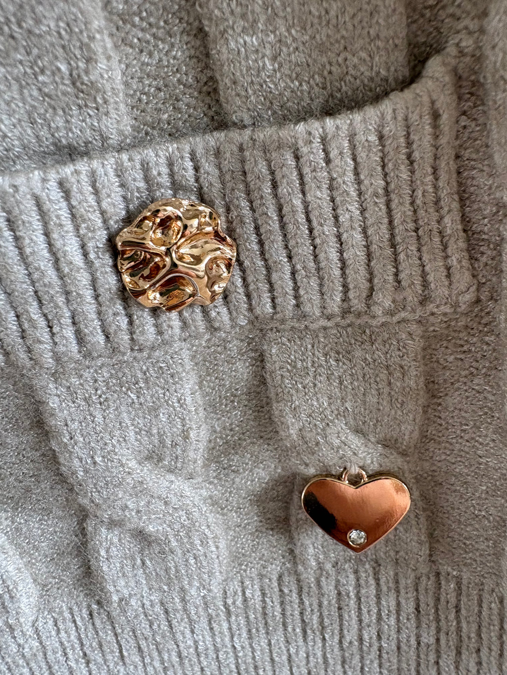 Cable Knit Cardigan – Beige