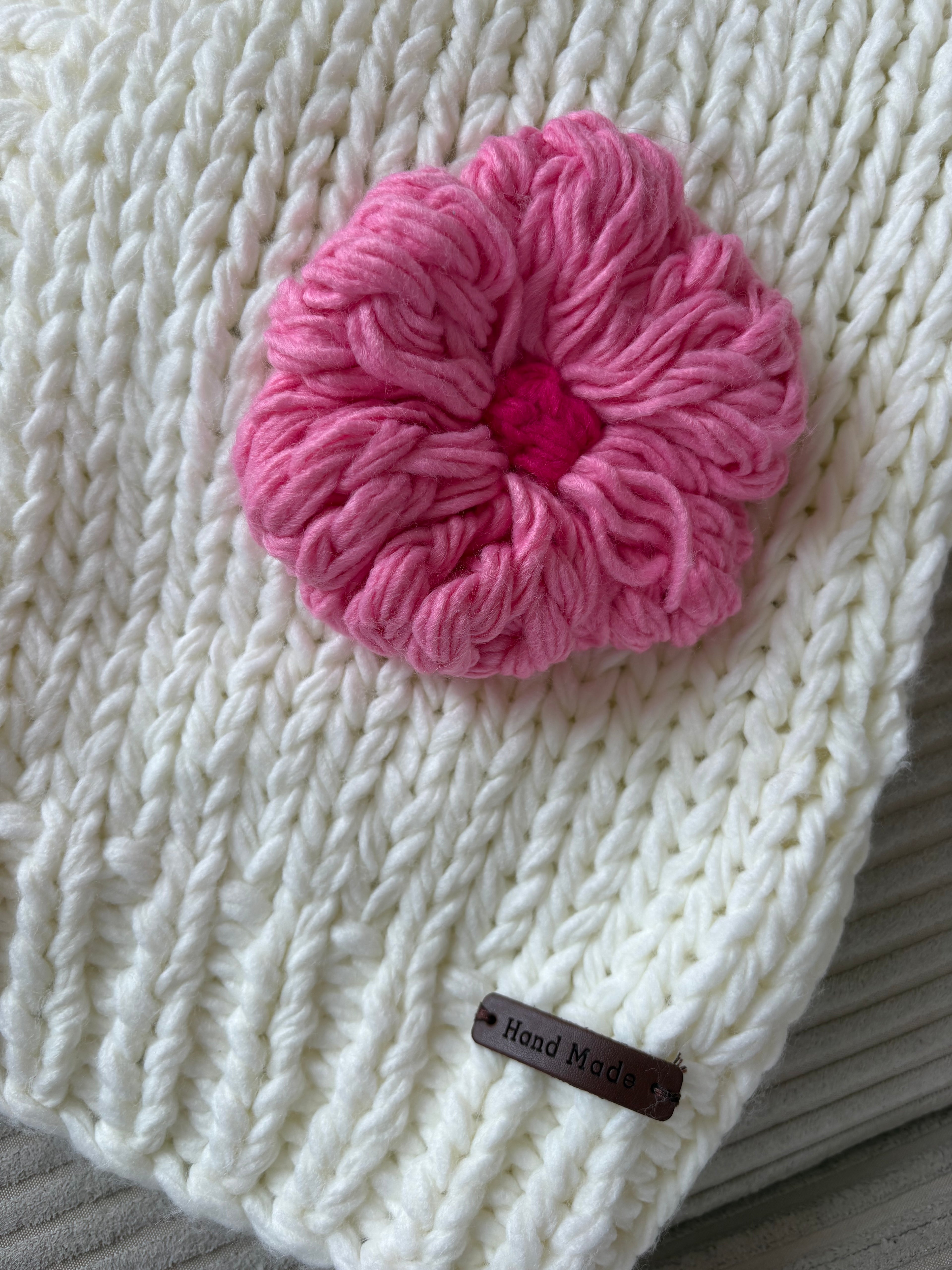 Handmade 3D Flower Cardigan