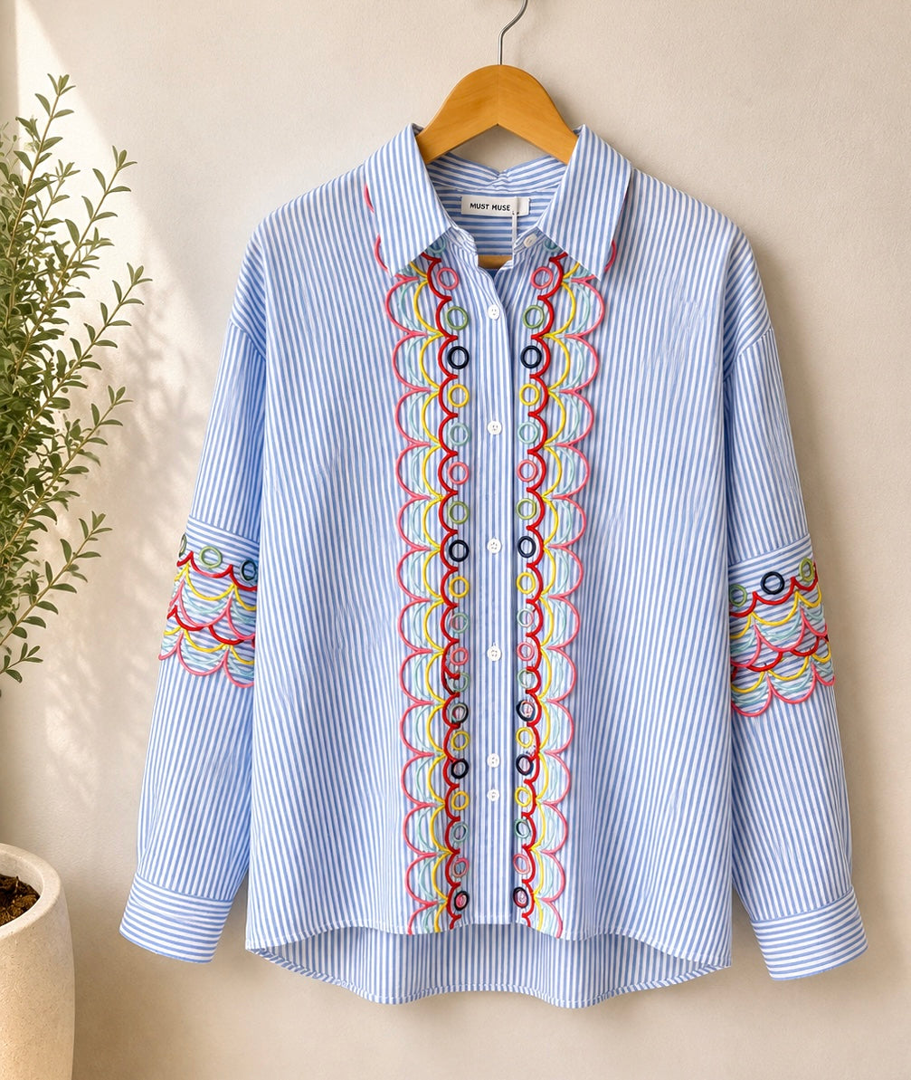 Embroidered Cotton Shirt